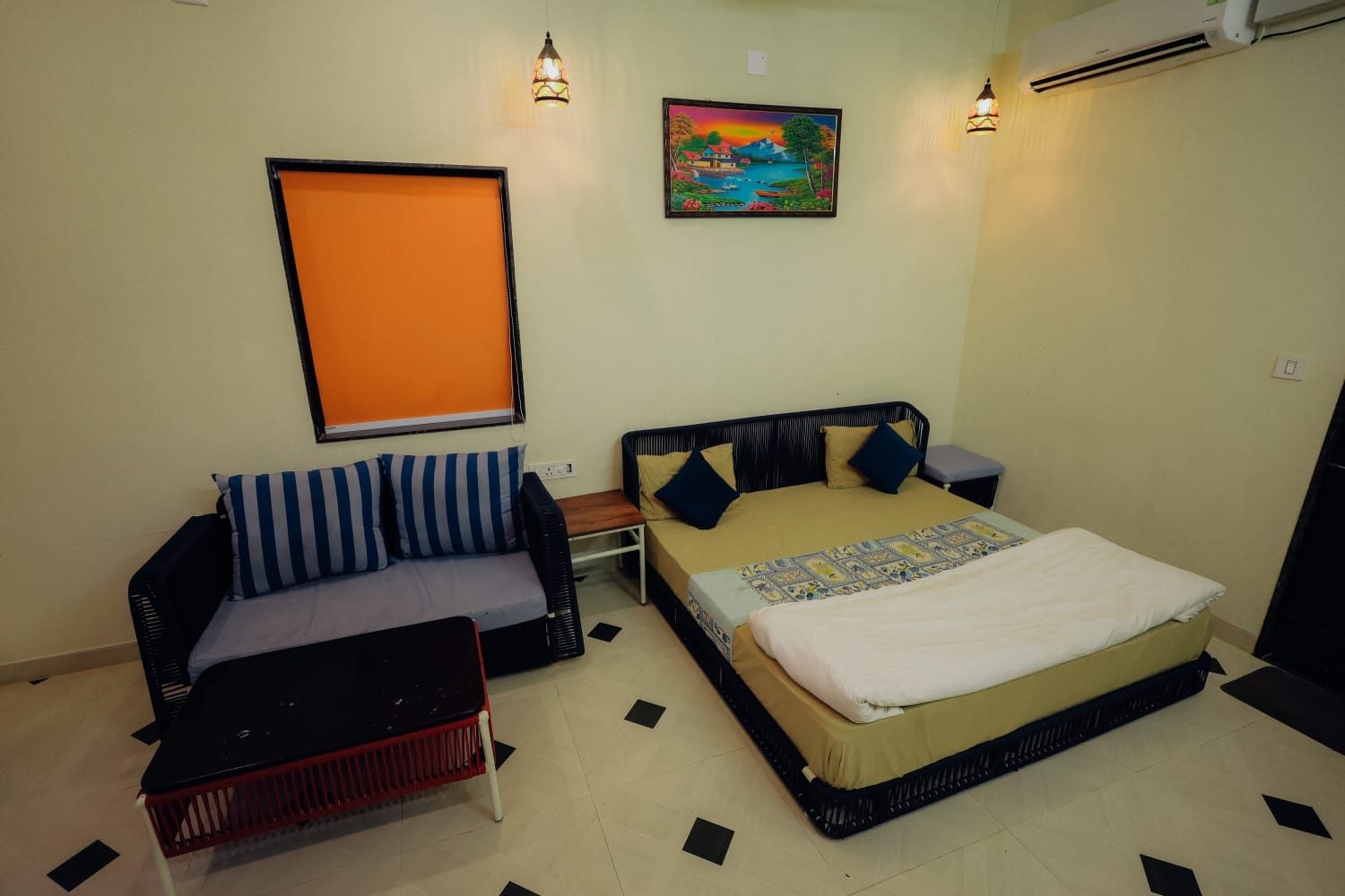 Dining hall at Pearl Pride Villa with pool view